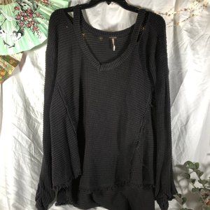 Free People Cold Shoulder Sweater